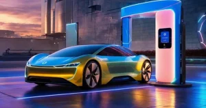 E-Auto an der Ladestation